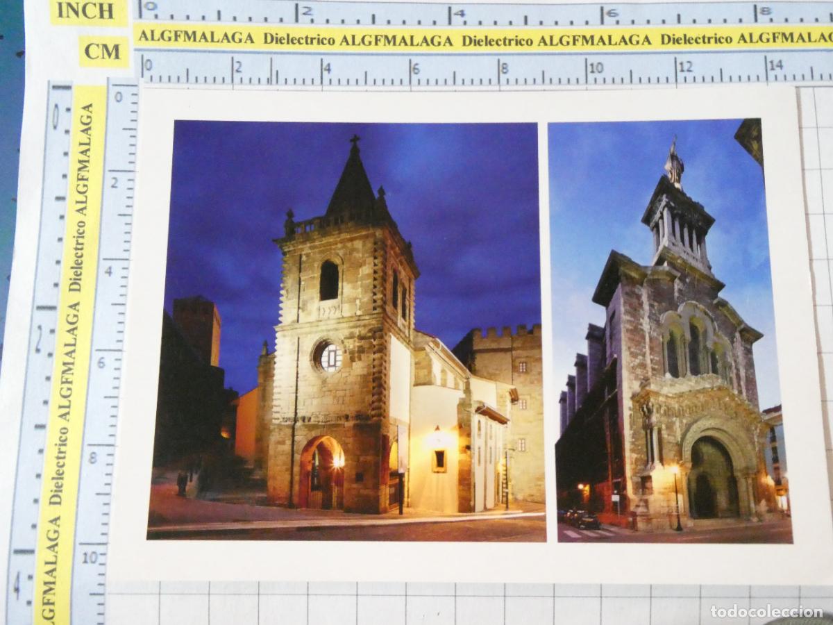 Postcards: POSTAL DE ASTURIAS. GIJ&Oacute;N LA VILLA DEL TESORO COLEGIATA SAN JUAN BAUTISTA, BAS&Iacute;LICA SAGRADO COR. 725