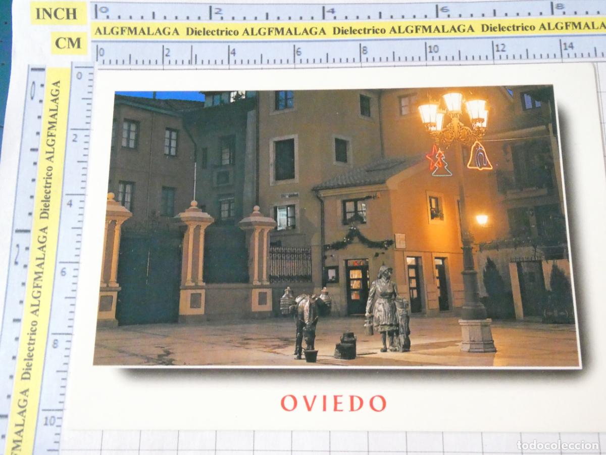 Postcards: POSTAL DE ASTURIAS. A&Ntilde;O 2001. OVIEDO PLAZA TRASCORRALES 599 ESCUDO ORO. 731