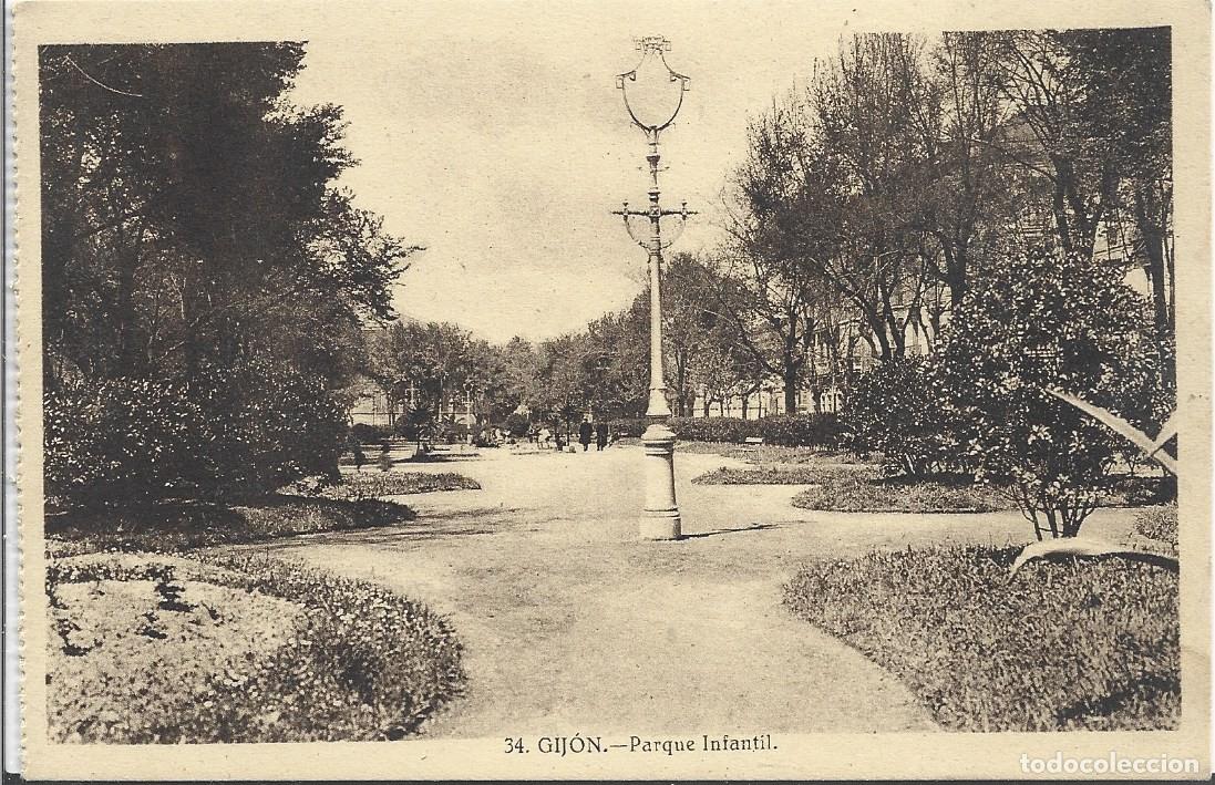 Cartes Postales: GIJ&Oacute;N (ASTURIAS) - PARQUE INFANTIL GRAFOS, MADRID