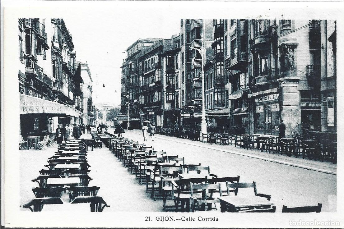 Cartes Postales: GIJ&Oacute;N (ASTURIAS) - CALLE CORRIDA - L. ROISIN FOT.