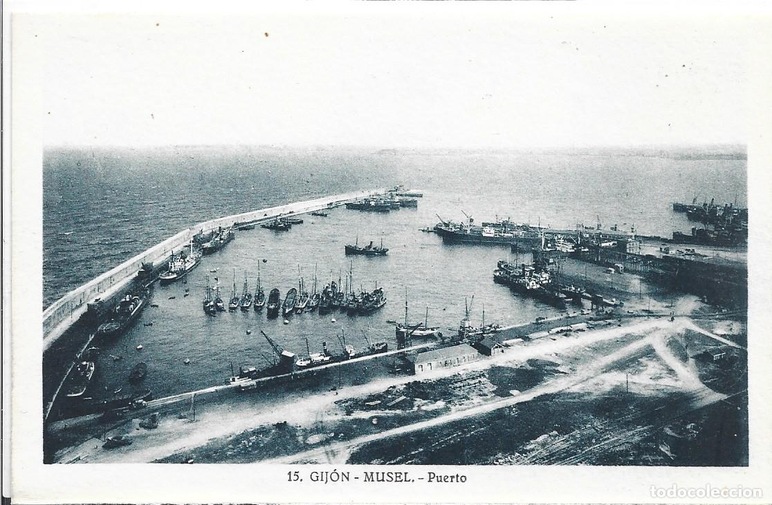 Cartes Postales: GIJ&Oacute;N (ASTURIAS) - MUSEL - PUERTO - L. ROISIN FOT.
