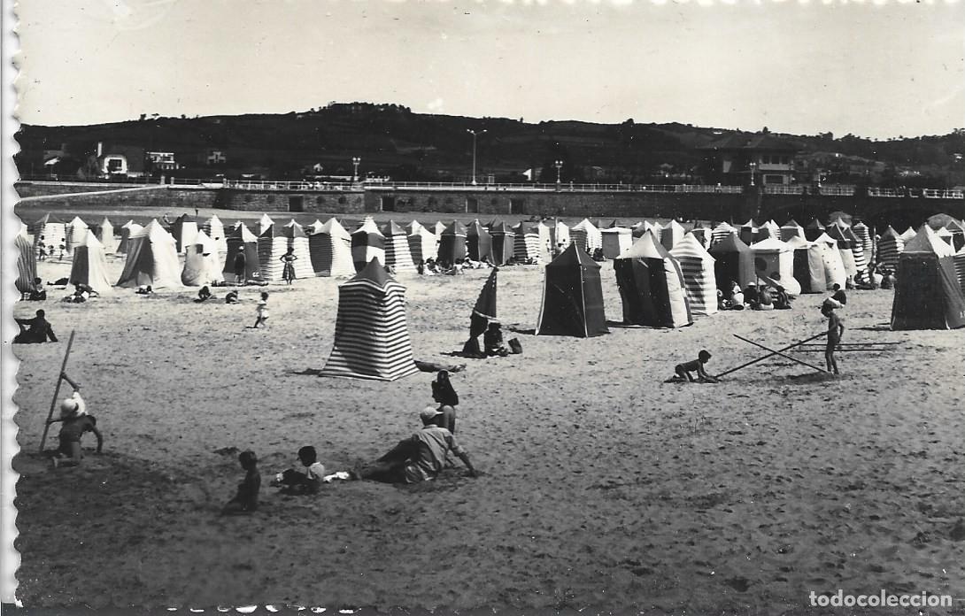 Cartes Postales: GIJ&Oacute;N (ASTURIAS) - PLAYA Y NUEVO PILES - L. ROISIN