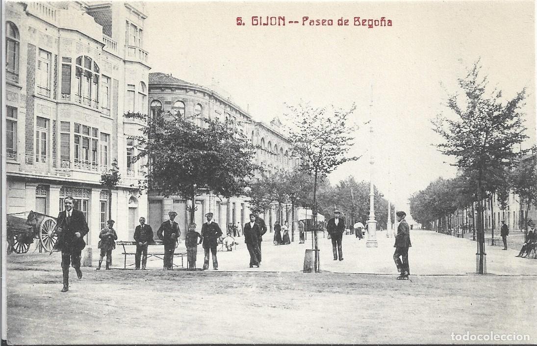 Cartes Postales: GIJ&Oacute;N (ASTURIAS) - PASEO DE BEGO&Ntilde;A - EDICI&Oacute;N R Y M