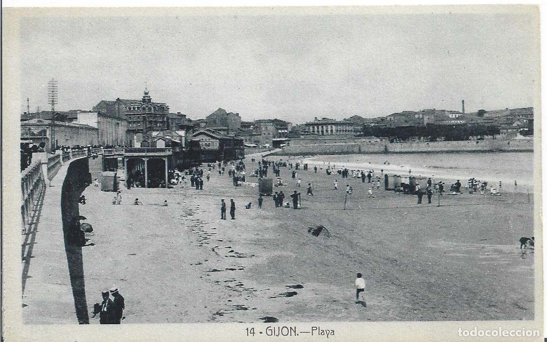 Cartes Postales: GIJ&Oacute;N (ASTURIAS) - PLAYA - EDICI&Oacute;N MASAVEN