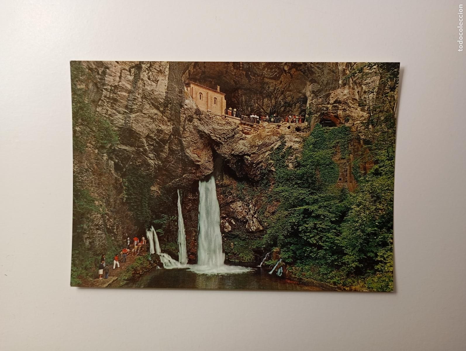 Postales: POSTAL DE COVADONGA. ASTURIAS. GRUTA Y CASCADA. TDKP30N