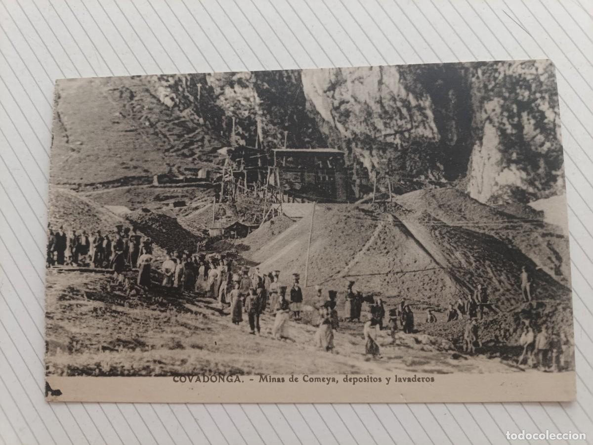Postales: Postal de COVADONGA. Minas de Comeya, dep&oacute;sitos y lavaderos
