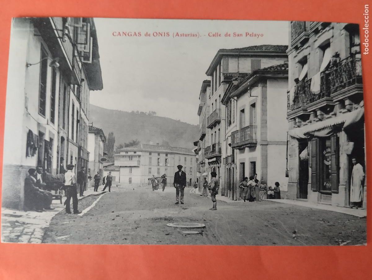Postales: CANGAS DE ONIS. ASTURIAS. CALLE DE SAN PELAYO
