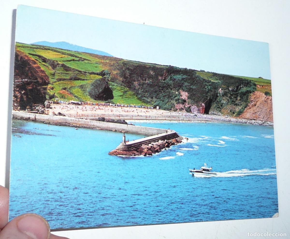 Postales: Postal Luarca Asturias N&ordm; 6 La Playa. A&ntilde;o 1975. Circulada.