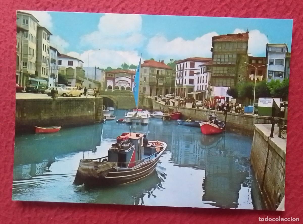 Postales: ANTIGUA POSTAL POST CARD LLANES ASTURIAS INTERIOR DEL PUERTO..PORT BARCOS BARCAS SHIPS BOATS..SPAIN.