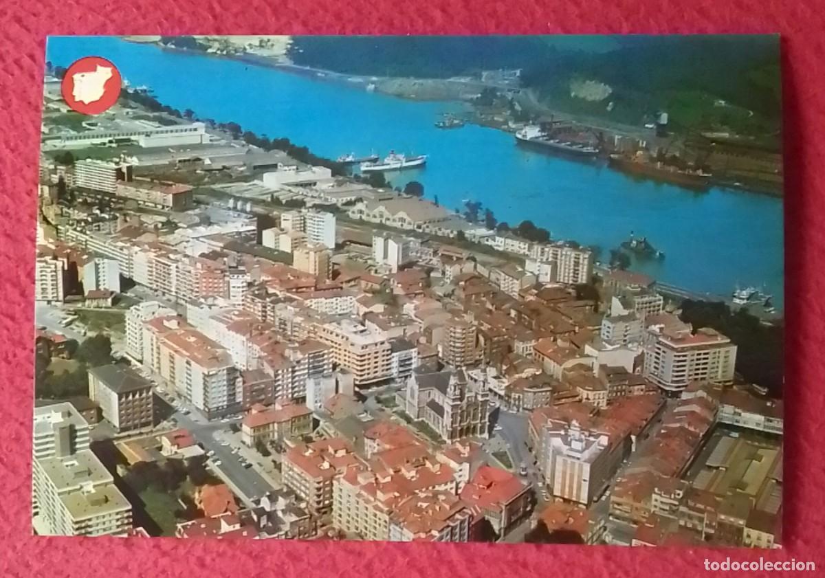 Postales: ANTIGUA POSTAL POST CARD ASTURIAS AVIL&Eacute;S VISTA A&Eacute;REA AERIAL VIEW VUE SPAIN ESPAGNE SPANIEN POSTKARTE
