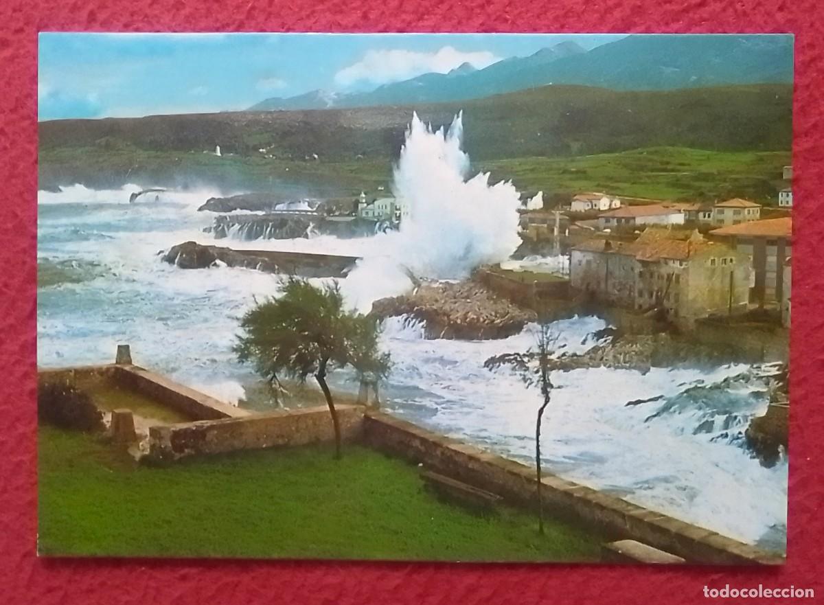 Postales: ANTIGUA POSTAL POST CARD ASTURIAS SPAIN ESPAGNE LLANES ENTRADA AL PUERTO TEMPORAL EN LA COSTA SPAGNA