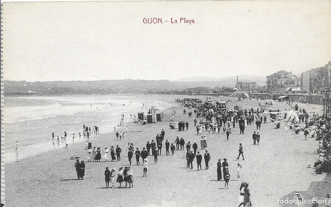 Postales: GIJON (ASTURIAS) - LA PLAYA - EDITOR F. MATOS