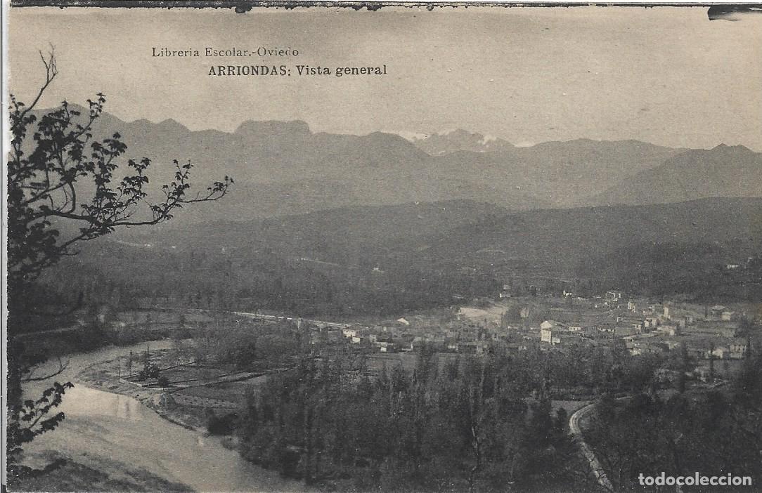 Postales: ARRIONDAS (ASTURIAS) - VISTA GENERAL - FOTOTIPIA DE HAUSER Y MENET