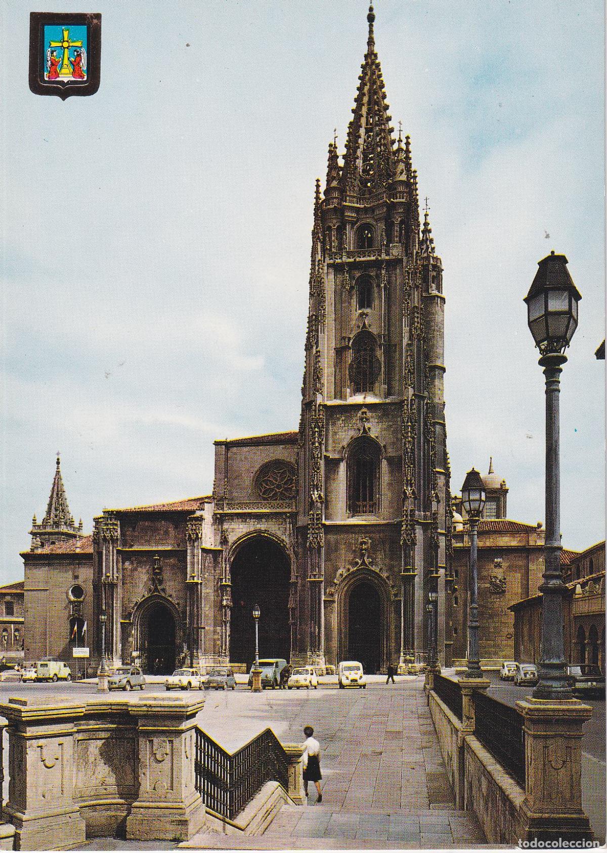 Postales: PRIMERA COLECCI&Oacute;N DE CATEDRALES, OVIEDO - ESCUDO DE ORO N&ordm;6 - S/C