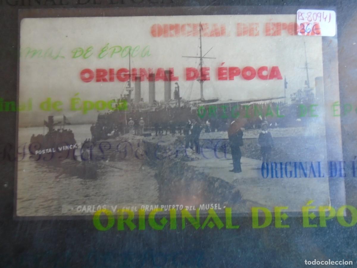 Postales: (PS-80941)POSTAL FOTOGRAFICA DE FIJON-CARLOS V EN EL PUERTO DEL MUSEL.VINCK