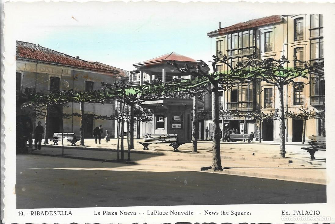 Postales: IBADESELLA (ASTURIAS) - LA PLAZA NUEVA - ED. PALACIO