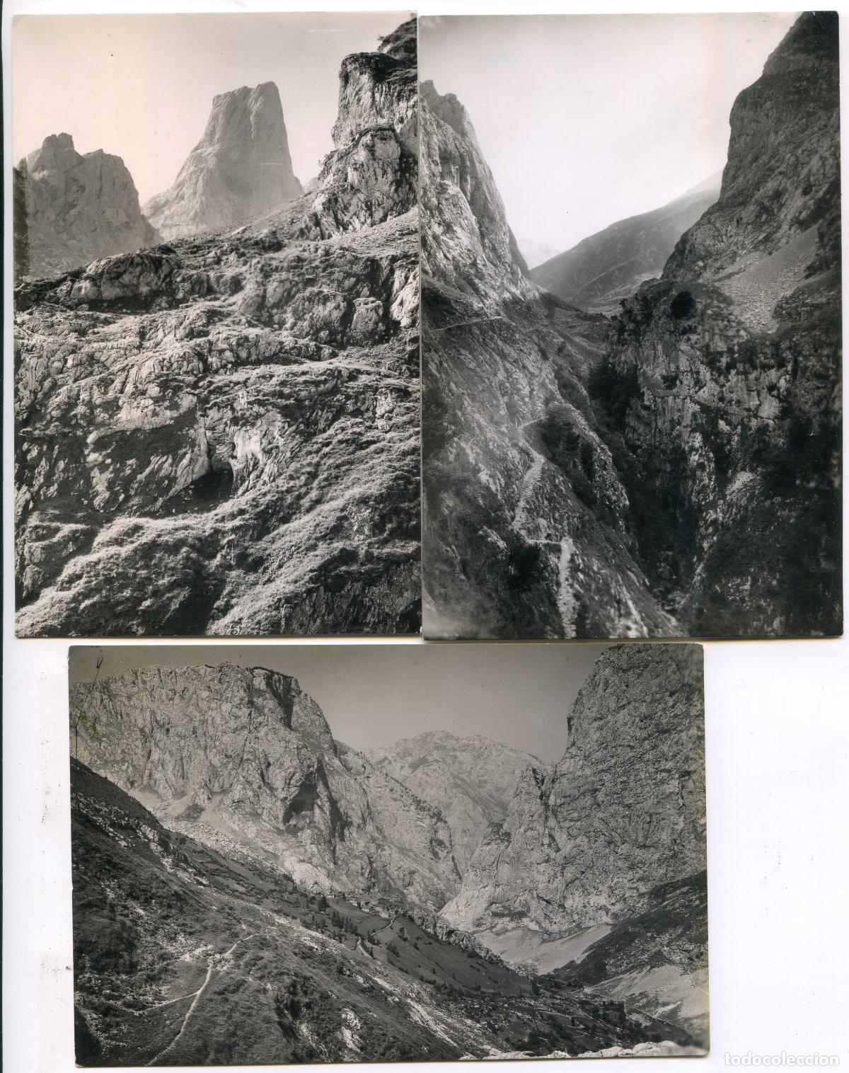 Postales: Regi&oacute;n de Camarme&ntilde;a, Picos de Europa, Asturias. Ediciones Sicilia, tres postales