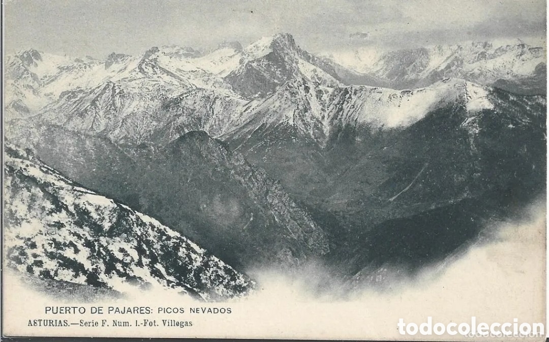 Postales: PUERTO DE PAJARES (ASTURIAS) - PICOS NEVADOS - FOT. VILLEGAS