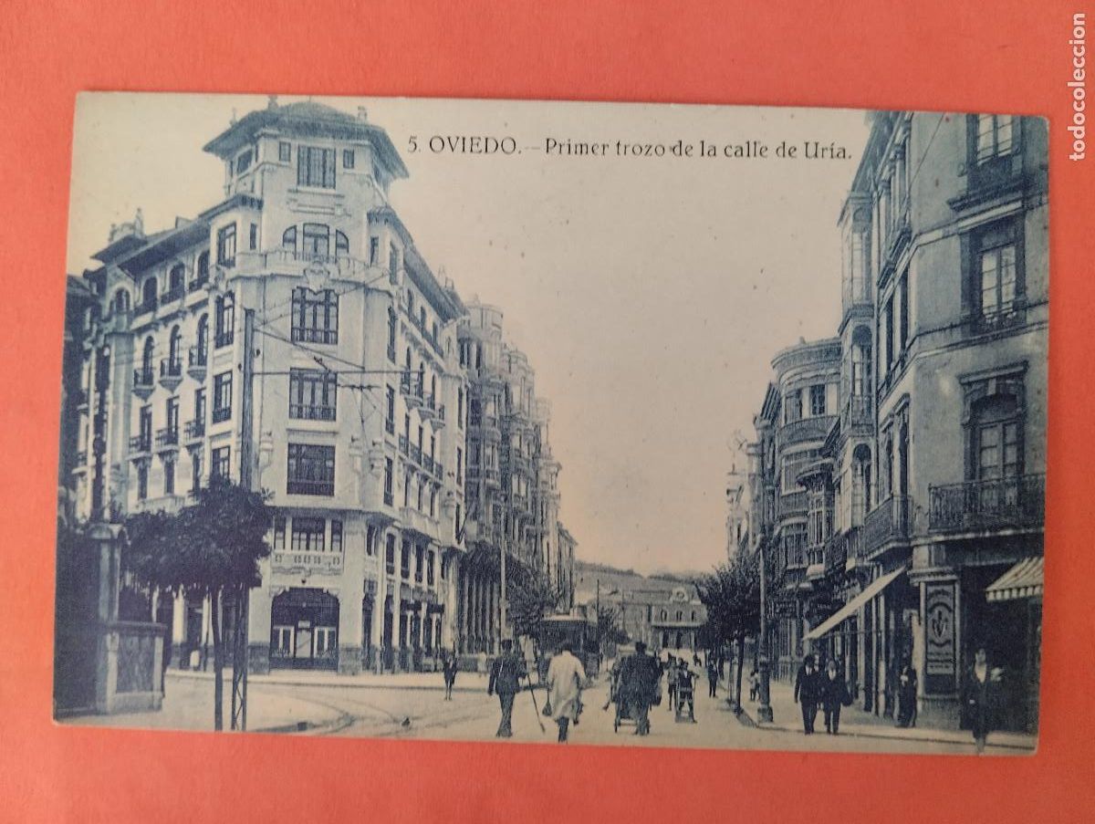 Postales: OVIEDO. PRIMER TROZO DE LA CALLE URIA. ED. CADRECHA.