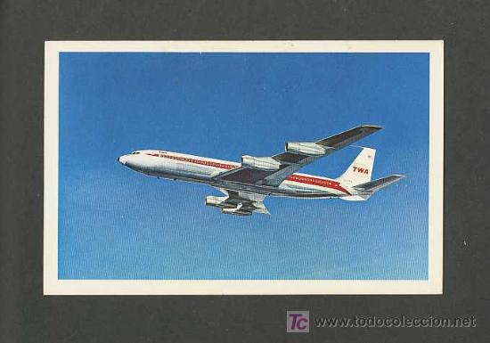 Postales: Postal de AVIACION: TWA (avion) - Foto 1