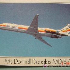 Postales: 7671 AVION AIRLINES MC DONNELL DOUGLAS MD87 MAS POSTALES DE ESTE TEMA EN MI TIENDA COSAS&CURIOSAS