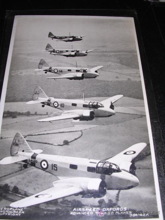 Postales: AEROPLANE, AIRSPEED OXFORDS - Foto 1