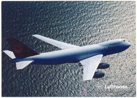 Postales: LUFTHANSA BOEING 747-200 - Foto 1