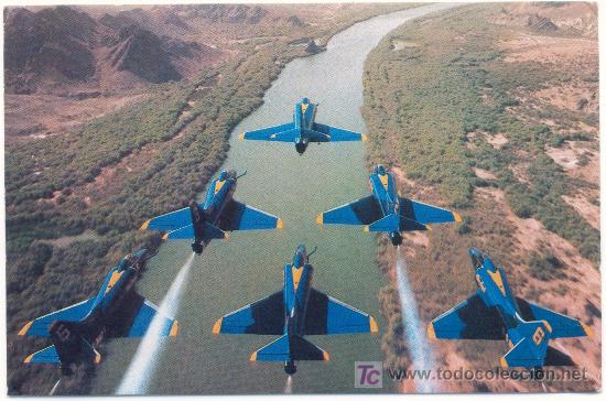 Postales: THE BLUE ANGELS U.S. NAVY PRECISION DEMONSTRATION TEAM - Foto 1