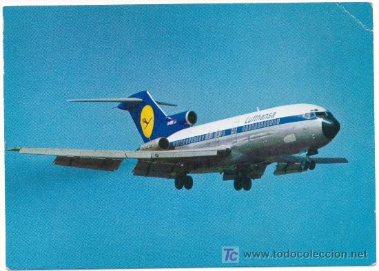 Postales: LUFTHANSA BOEING 727 EUROPA JET - Foto 1