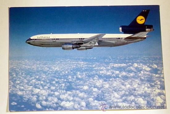Postales: LUFTHANSA-MCDONNELL DOUGLAS DC 10.No circulada. - Foto 1