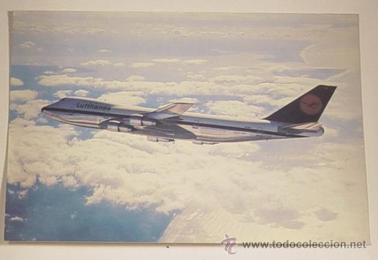 Postales: LUFTHANSA BOEING JET 747.No circulada. - Foto 1