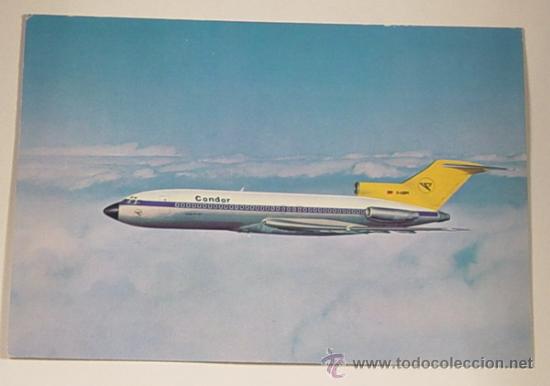 Postales: CONDOR BOEING 727-30.No circulada. - Foto 1