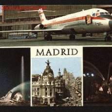 Postales: AVIÓN DE IBERIA CIUDAD DE SEVILLA EN EL AEROPUERTO DE MADRID BARAJAS