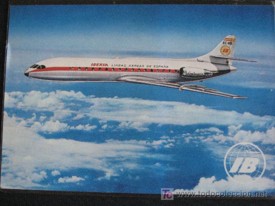 Postales: Iberia. Caravelle X-R. postal sin circular - Foto 1