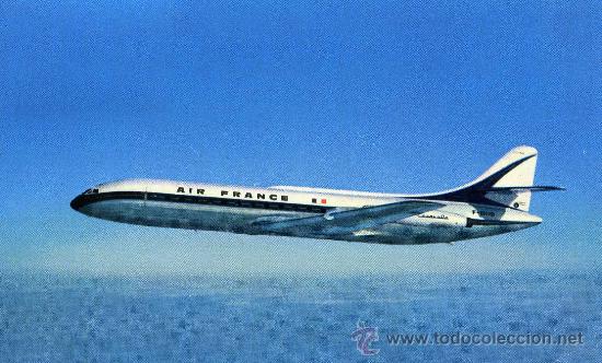 Postales: POSTAL DE UN AVION CARAVELLE - Foto 1