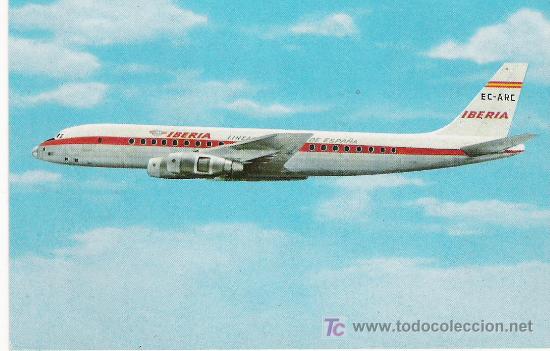 Postales: DOUGLAS DC-8 TURBOFAN - Foto 1