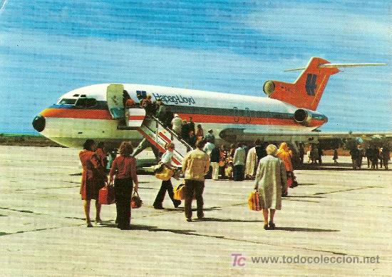 Postales: BOEING-JET 727 DE HAPAG LLOYD EMBARCANDO - Foto 1