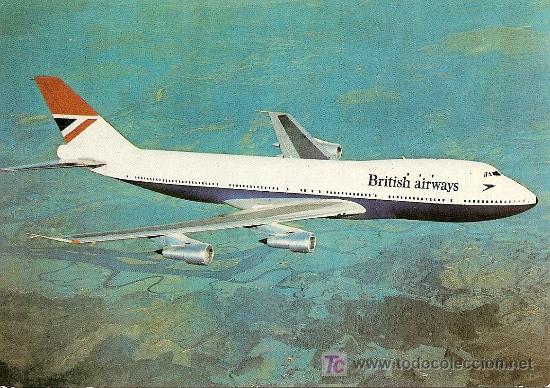 Postales: BOEING 747 DE BRITISH AIRWAYS - Foto 1