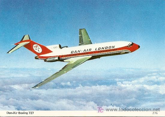 Postales: DAN-AIR - BOEING 727 - Foto 1