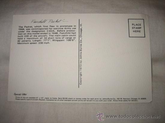 Postales: FAIRCHILD PACKET - Foto 2