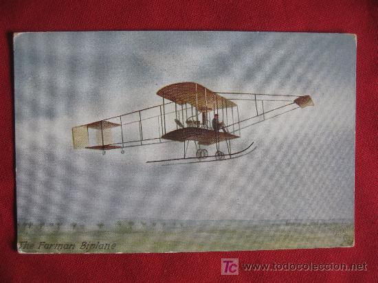 Postales: THE FARMAN BIPLANE - Foto 1