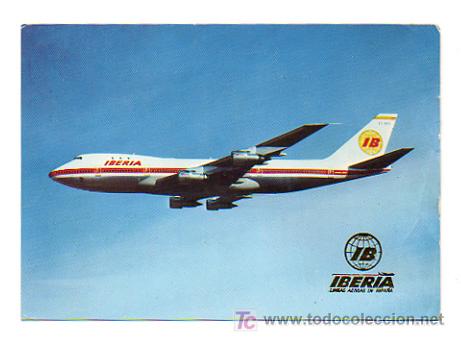 Postales: IBERIA. BOEING 747 JUMBO - Foto 1