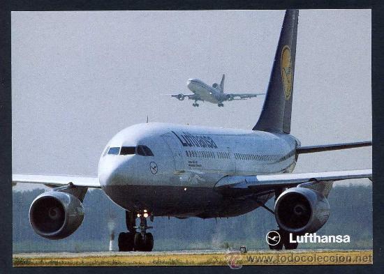 Postales: Lufthansa. *Airbus A310-300* Nueva. - Foto 1