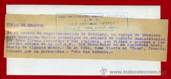 Postales: FOTO AVION ,   ORIGINAL J4 - Foto 2