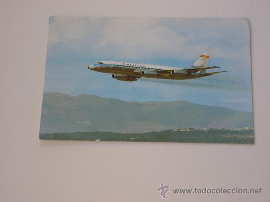 Postales: CONVAIR CV 990 A &rdquo;CORONADO&rdquo; SPANTAX - Foto 1