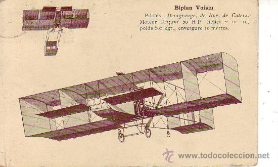 Postales: biplan voisin - Foto 1