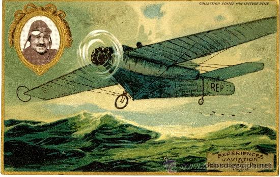Postales: Experiences dAviation. Robert Esnault Pelterie, 1908 - Foto 1