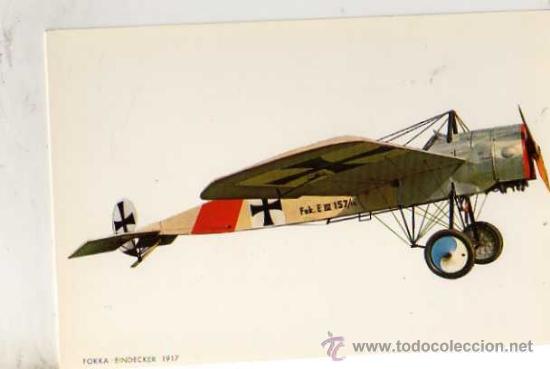 Postales: FOKKA EINDECKER A917 EDICIONES CYZ 6985 SIN CIRCULAR - Foto 1