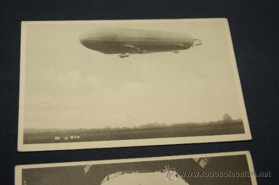 Postales: Lote de 2 postales de zeppelin, alemanas, originales. - Foto 3