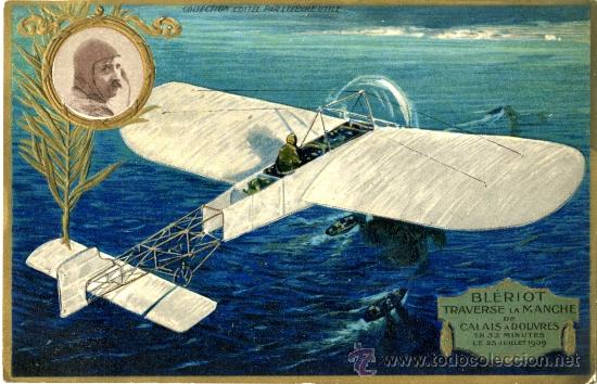 Postales: Bleriot. Traverse de la Manche de Calais a Douvres - Foto 1